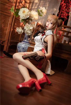 『ドールズフロントライン』MK23 Bee Sugar Flower 正月チャイナドレスVer. コスプレ【CN：Shika Xiaolulu】 (写真17枚)