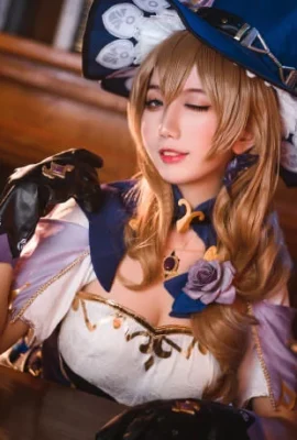 『原神』リサ 知的魔女 コスプレ[CN:Lost Humanoid QUQ](写真9枚)