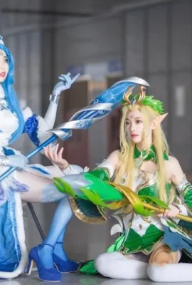 「王の栄光」王昭君とエルフプリンセスのコスプレコミック展示写真[CN: Si Yuetao & Qianxiu](写真14枚)