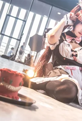 「チョコレートとバニラ」チョコレートのかわいいメイド服コスプレ写真[CN:私はA ChengのWeiboではありません](9枚)