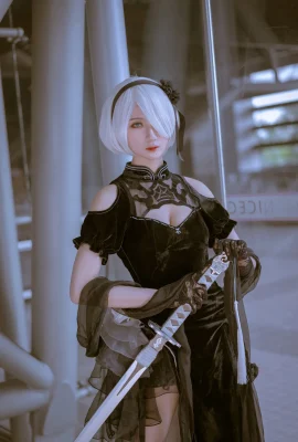 NieR:Automata 2B @Yiziki-Yi Yuezi (撮影：@久久vacation) (写真9枚)