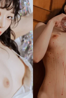 河北彩華の美しいドレスが赤ワインの濡れた写真で彼女の良い姿を披露（写真31枚）