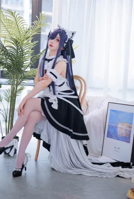 コスプレ rioko Liangliangzi 肉ボタン ホット ホット オーガスト メイド コスチューム