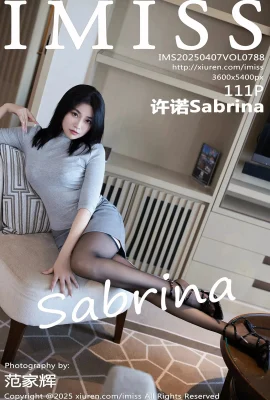 [IMISS AI MI CLUB]2025.04.07 Vol.788 Xu Nuo Sabrinaチャーミングブラックシルクフルバージョンなし透かし写真[111p]
